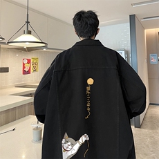 牛仔夹克男大码牛仔外套男茄克NJ77013-P60加绒款-P75，男装夹克，电商A040