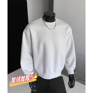 重磅500克加绒奥粒绒棉圆领卫衣全棉净版外套RH5301JR-P46