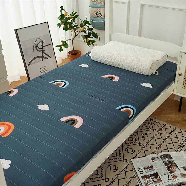 2023新款柔软透气亲肤磨毛克重加厚款床垫，床单，一起卖家纺