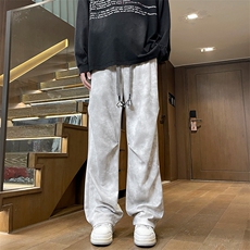 男潮牌扎染休闲脏脏裤港风百搭褶皱铆钉长裤K716P40限69，男装休闲裤，星座914-1
