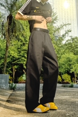 XK438-P50黑色美式直筒夏季裤子男款高级休闲裤，男装休闲裤，电商A178