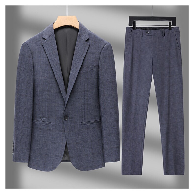 GDN5162四季款新款男士礼服西装修身商务休闲男装西服两件套装,男装西服套装,电商B360