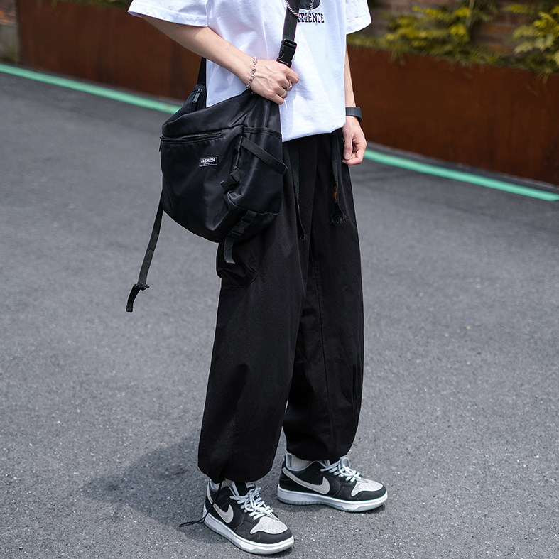 日系bf潮牌工装裤男休闲裤宽松情侣长裤春夏季新款insK0718-P45,男装休闲裤,星座308B-1