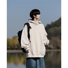 8XL-M美式重磅连帽卫衣大码结构设计拼接上衣秋季外套WY9106特P50，女装短外套，电商B238