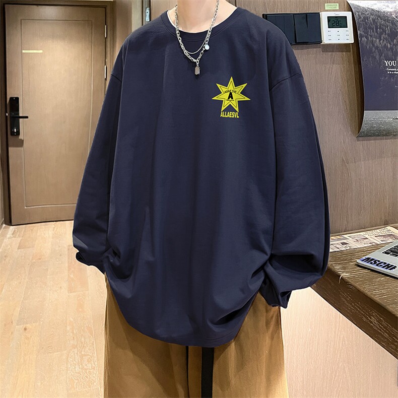 抖音得物供货量大从优可提供视频美式长袖T恤CT745特P25,男装T恤,电商A486-1