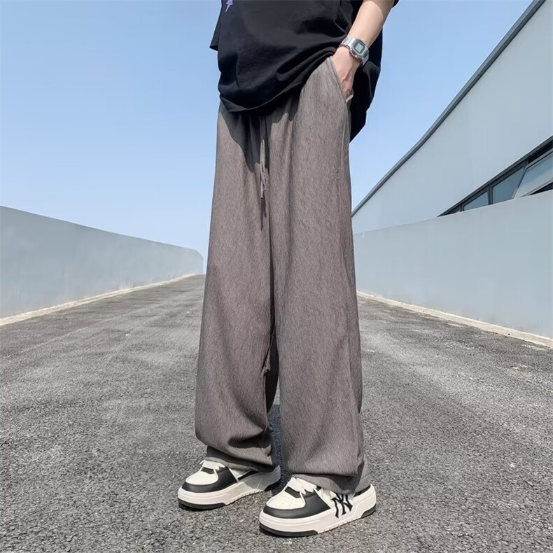春季长裤男休闲裤时尚潮牌潮流潮青春流行新款原宿宽松型运动裤图片