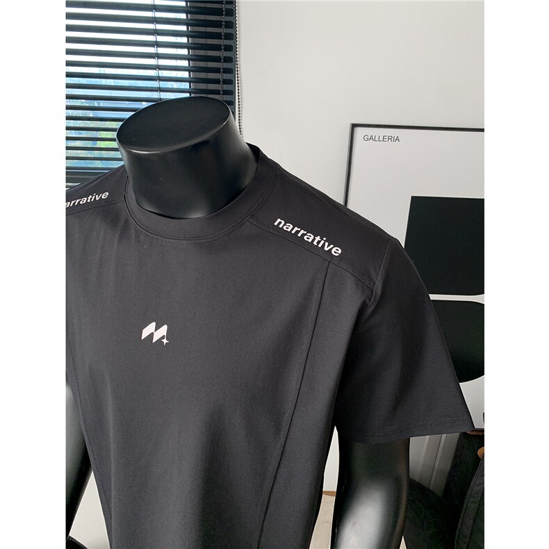 假模图速干冰感防晒短袖印花T恤美式结构半袖上衣男H1103特P22，男装防晒衣，电商A341