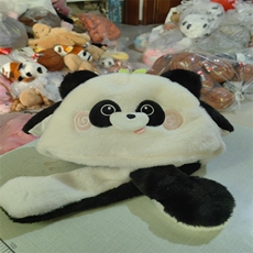 熊猫叫叫帽,煜鑫毛绒玩具厂 熊猫叫叫帽,煜鑫毛绒玩具厂