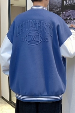 港风秋季龙凤呢棒球服百搭休闲宽松夹克外套男XZ214-8JK800P65，男装夹克，星座1204-3