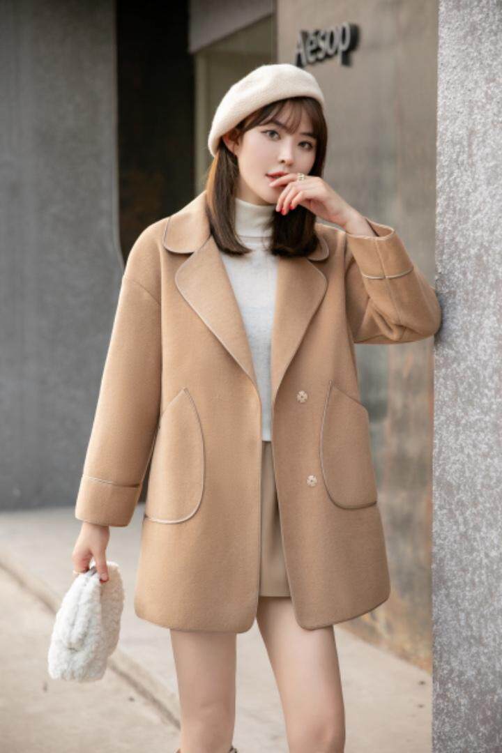 现货供应：双面羊绒大衣外套M一XL，其它，拉思维加丝