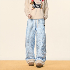 2025冬季中性情侣亮色加棉加厚保暖宽松棉裤B315-K912-P65控88，男装休闲裤，电商B315