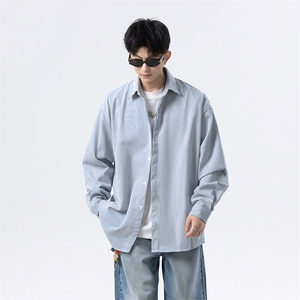 条纹长袖衬衫男xh102-特p：40