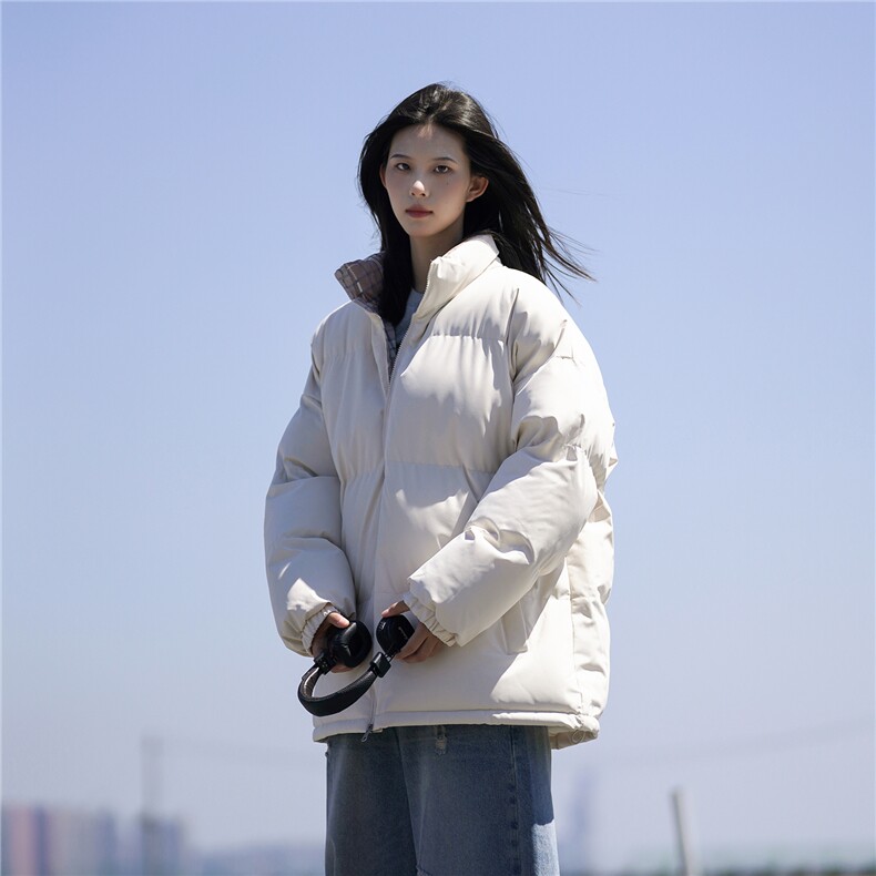 抖音得物美式潮流高品质格子三防加厚羽绒棉衣外套棉服MY5555-P68图片