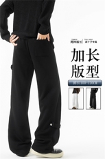 190加长版高个子卫裤男春秋宽松直筒阔腿运动裤休闲百搭KZ085P50，男装休闲裤，电商B312