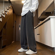 春夏宽松大阔腿直筒休闲潮流百搭牛仔裤NZK2918-p45主推，男装牛仔裤，星座224-3