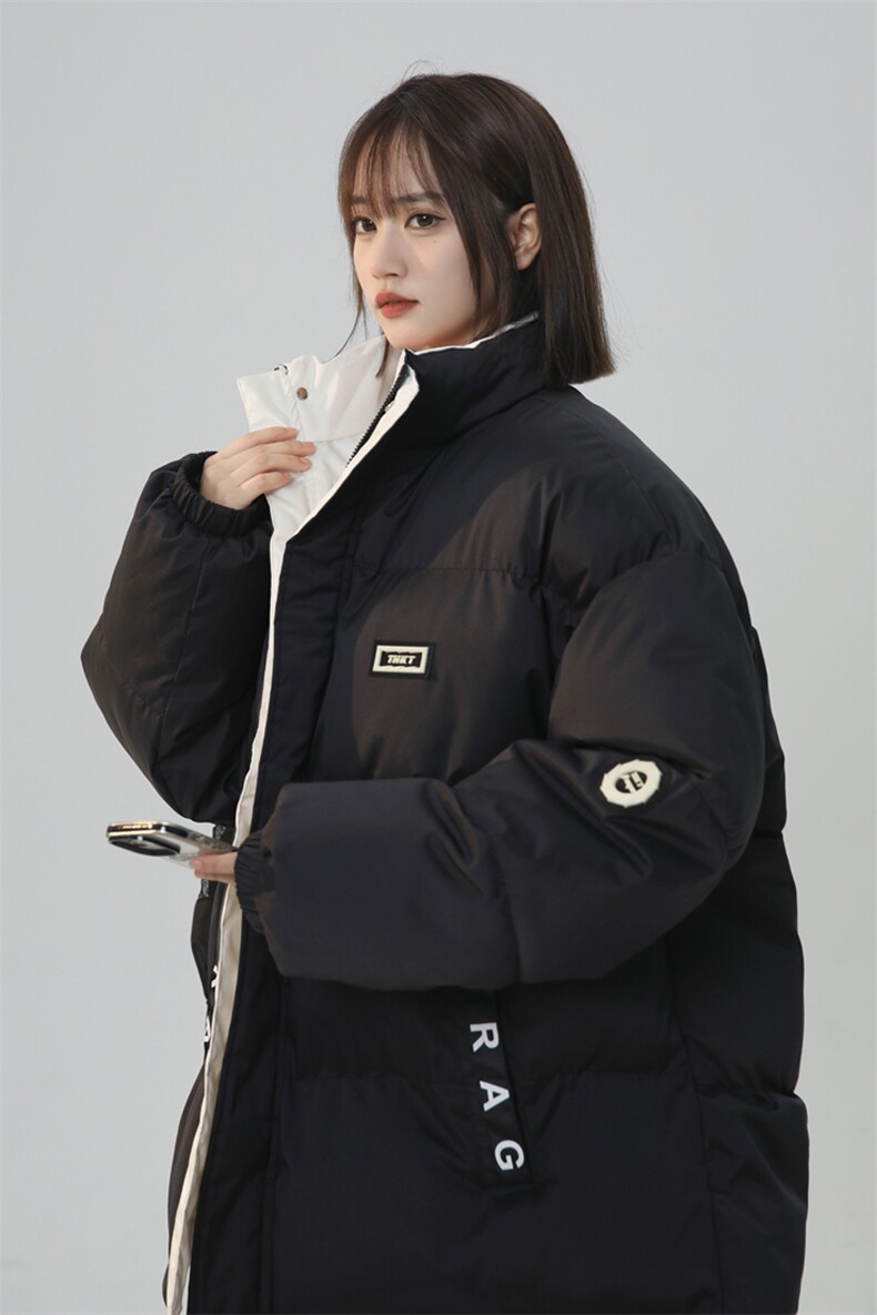 2025中性棉衣男女棉服皮标小牛津防水面料撞色棉袄面包服1609-P75,女装棉衣/棉服,星座207