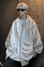 ！高品质2025秋冬新款男士打褶伞兵连帽卫衣潮牌外套WY06P75，男装卫衣，电商B220