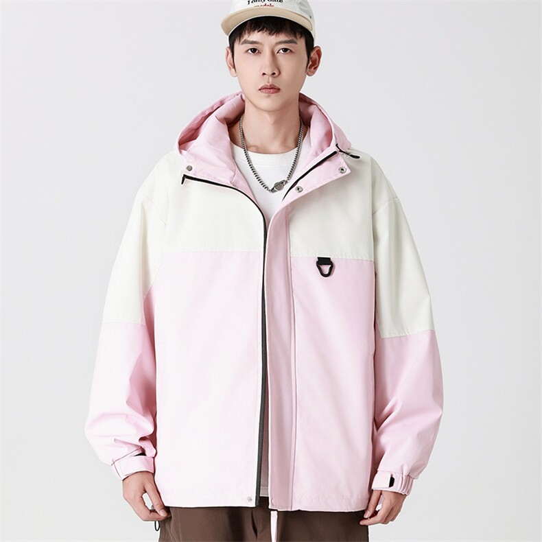 Cityboy情侣 时尚连帽冲锋衣外套夹克 团体班服图片