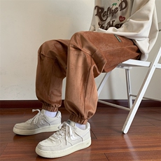 港风休闲裤男宽松直筒拖地裤束脚裤卫裤KP626P50，男装休闲裤，星座1204-3