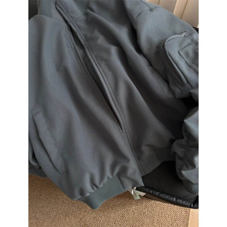 JK217LL-特P70cleanfit飞行员夹克外套男春秋款美式廓形棒球服,男装夹克,星座1007（原301D）