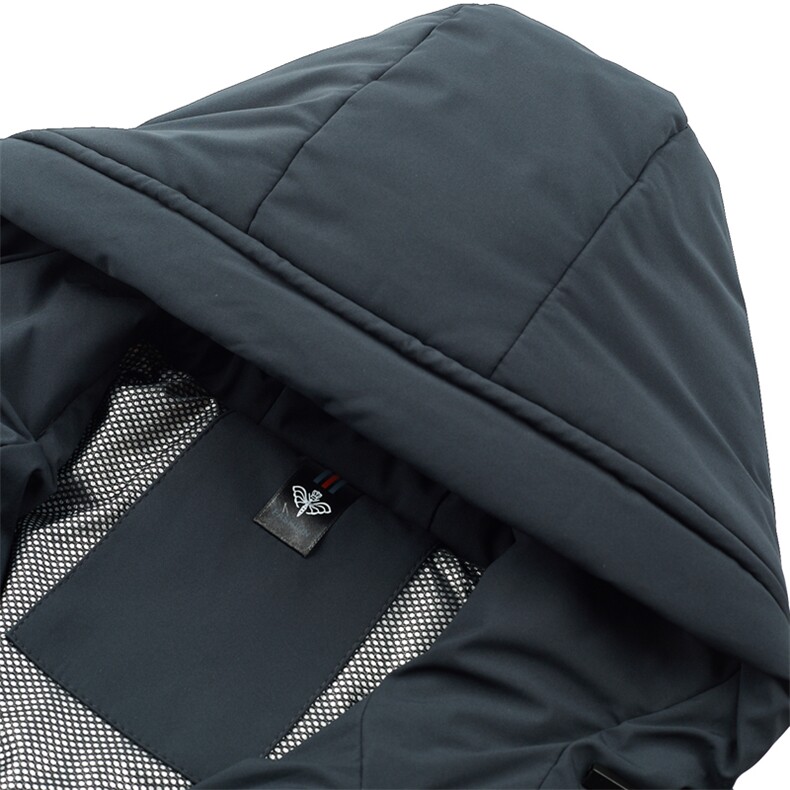 新款2023冬季羽绒服男装白鸭绒连帽外套中年爸爸装YYYR225-P320，男装羽绒服，电商B212（原钱塘6029）