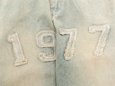 新款1977刺绣水洗牛仔裤男女百搭直筒裤ins小众高街长裤N3855-P48，男装牛仔裤，星座1008