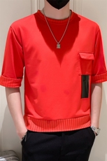 社会小伙夏季t男潮流五分袖短袖t恤数据款上衣A210-A116-P40控58，男装T恤，星座210-3