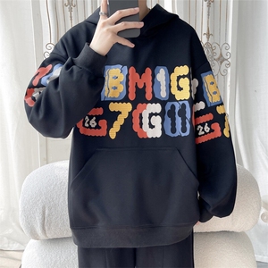 2025 春季新款 旋律风车大码菠萝格印花卫衣M-5X HW24873-特P50图片