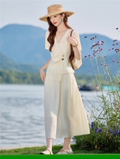 时尚套装裙女夏穿搭一整套2025新款气质休闲洋气减龄两件套连衣裙，女装套装/套裙，悦祺