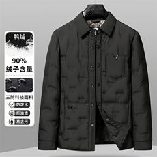 大货可主推！轻薄羽绒服夹克男士90绒衬衫领轻薄羽绒服外套，男装羽绒服，钱塘723
