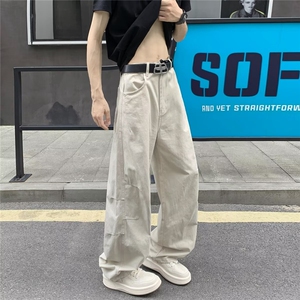 美式潮牌休闲裤男士秋季工装宽松伞兵裤战术户外长裤子K6655-P49图片