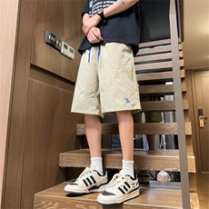 A27-特P23夏季短裤男宽松直筒小帆船刺绣速干五分裤，男装牛仔裤，电商B369（原A024）