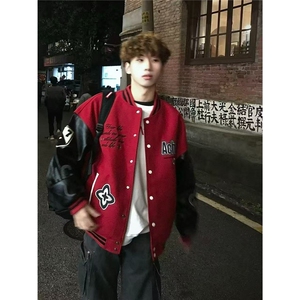 1506/QA5070/P77高街痞帅夹克棒球服图片