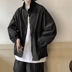 冰丝立领皱感防晒衣套装夏季超薄透气男士休闲外套TZ9001-P65控88，男装休闲套装，星座216(原A116)