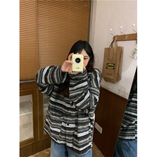 网络图现货！古巴领撞色条纹衬衫设计感情侣衬衣外套RY139-P65，男装衬衫，星座1005-6