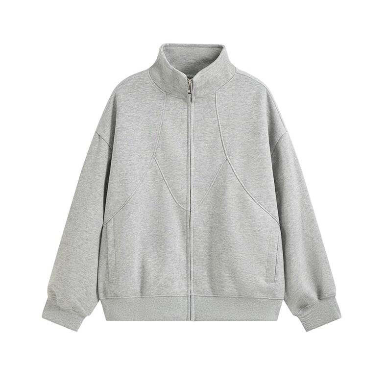 重磅加绒奥粒绒结构款500克拉链开衫卫衣外套RH5332JR-P65,女装短外套,星座610B-1