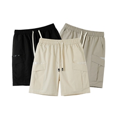 K9063/P35夏季新款短裤男百搭中裤沙滩裤工装裤宽松潮休闲男裤子，男装牛仔裤，电商A141