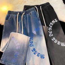 k792-p55-控78M-5XL现货得物泥黄高阶港风ns宽松牛仔裤，男装牛仔裤，星座116