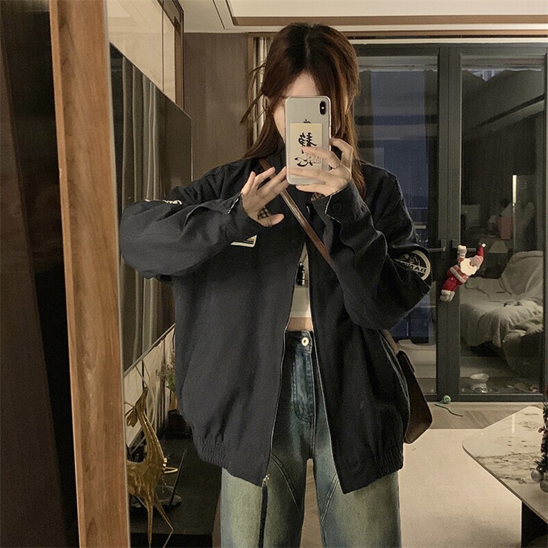 A483-P105底特律工装外套男女款春季夹克痞帅潮复古巴恩风上衣,男装夹克,星座911