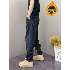网图！秋季上新基础款休闲黑色长裤百搭-LK80173JR-特批45，男装休闲裤，电商A061