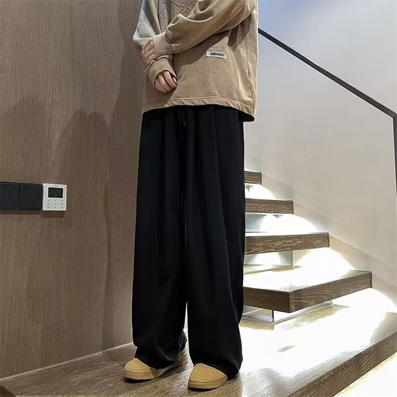 美式复古oversize直筒裤男日系cityboy阔腿拖地裤AK957-P35,男装休闲裤,星座1109-3