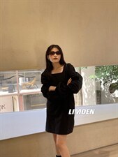 8180泡袖连衣裙，女装连衣裙，mm+ 里墨恩