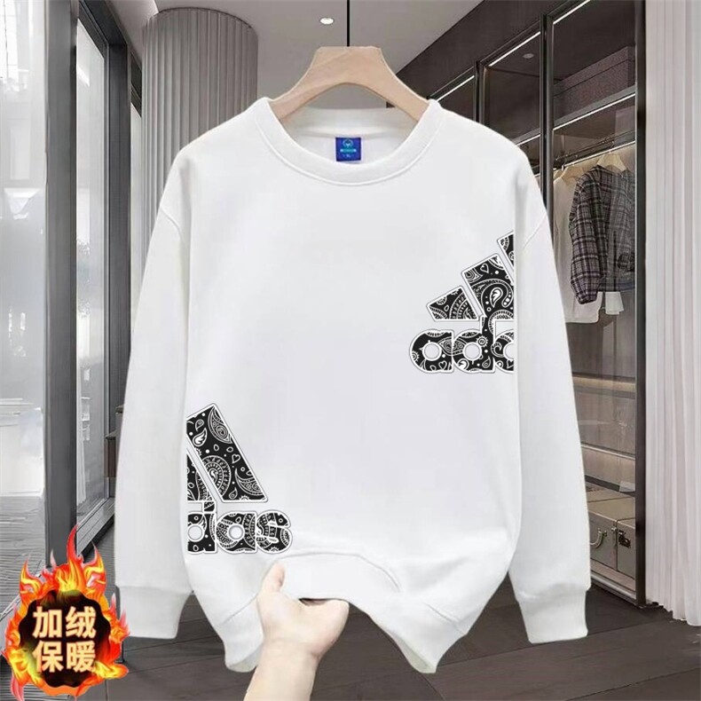 1506-1/WJ45981加绒/P39冬季新款印花卫衣男潮牌加绒休闲百搭长袖,男装卫衣,星座1506-1