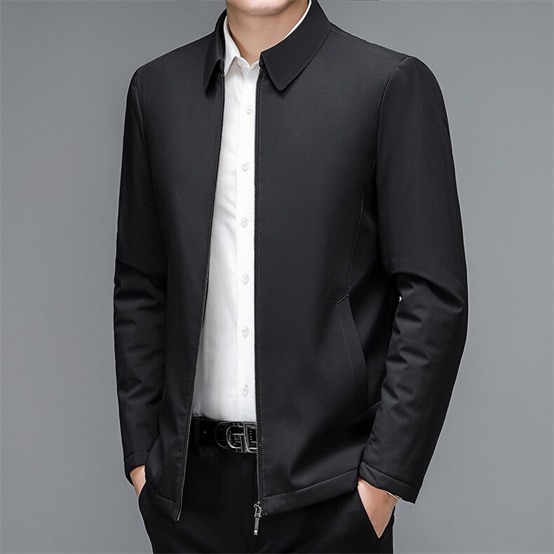 翻领宽松免烫棉衣男士新款加厚保暖棉服冬季中年爸爸装休闲外套,男装棉衣,电商B212（原钱塘6029）