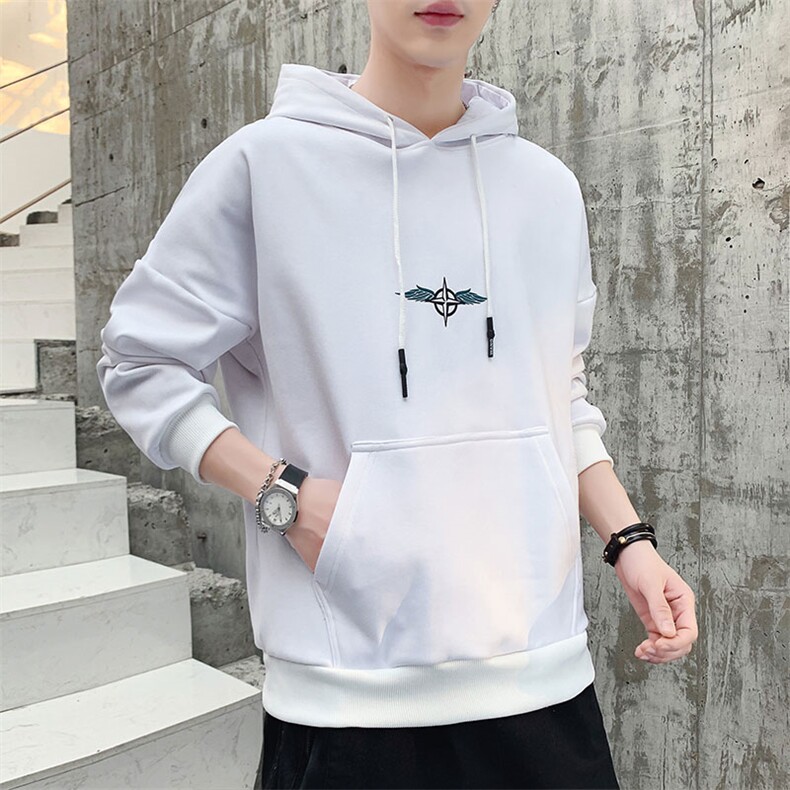 现货可2021春季新款潮男连帽印花卫衣男外套A436-C178,男装卫衣,电商A436