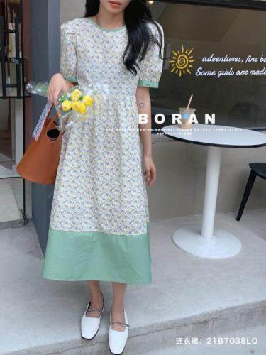 夏季新款.韩版碎花连衣裙，女装连衣裙，BoRan帛然