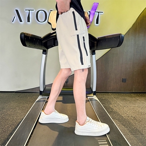 2025上新男士短裤美式潮牌高级设计感拉链装饰五分裤P25-P38控58图片