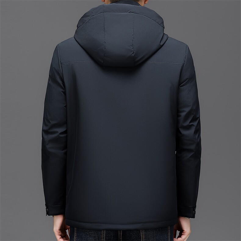 NN6342钱塘2020-3商务休闲连帽简约冬季厚款中年男士羽绒服P165,男装羽绒服,钱塘207-3
