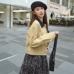 秋装新款撞色休闲短款外套212A-8805-P115-168图片