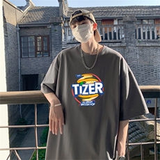 220g纯棉美式夏季短袖t恤男DT409-特批19控38，男装T恤，电商B370